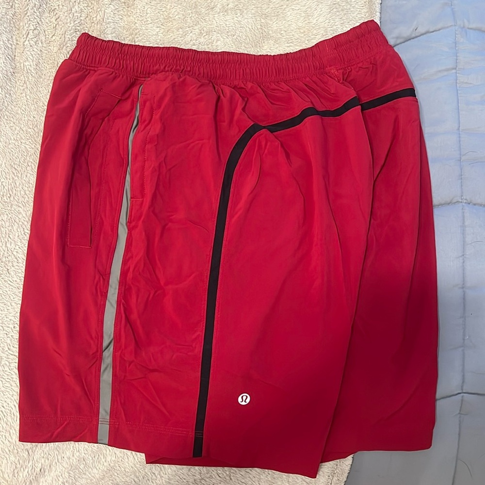 Red LuluLemon Athletic Shorts. Size XL.